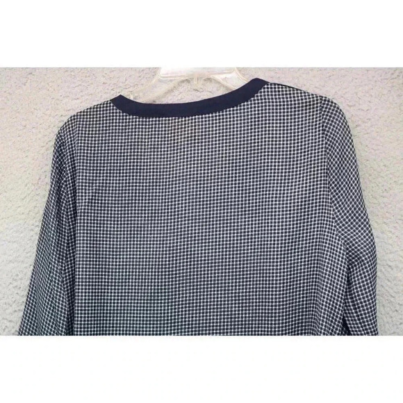 Skies are Blue Long Roll-Tabbed Sleeves-Chiffon Tunic-Size Large - Picture 10 of 11